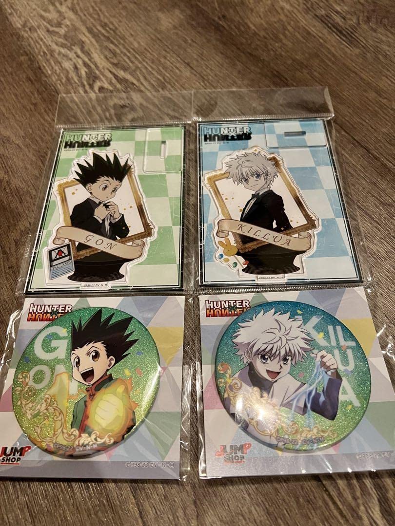 ハンターハンターアクリルスタンド缶バッジ