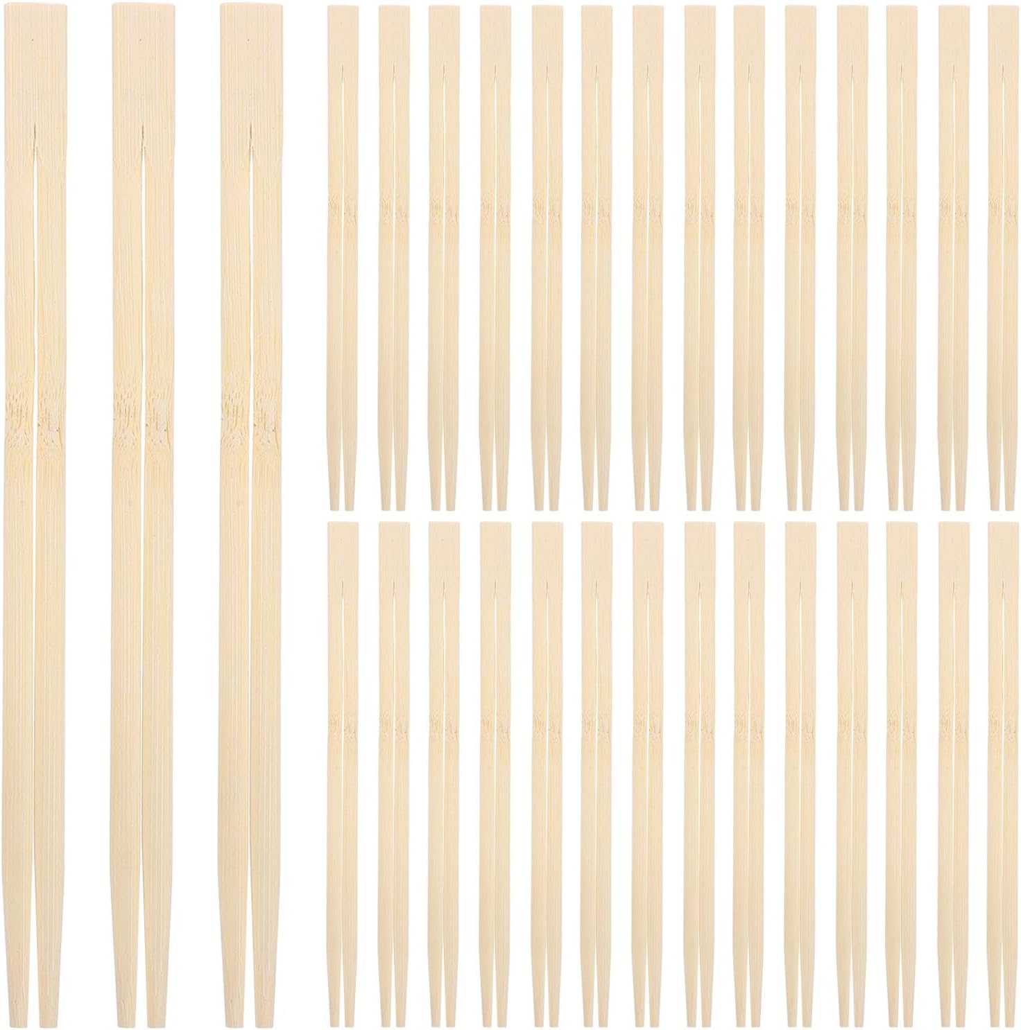 Generic 300 Pairs Disposable Bamboo Chopsticks Individually Wrapped Sushi Restaurant Supplies Catering Utensils for Asian Food Home Picnic Office