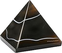 Vista 343 de Amazing Gemstone Amethyst Pyramid Crystal Healing Stones - 2" Great Pyramid Figurine of Natural Stone Pyramid for Meditation, Reiki, Chakra