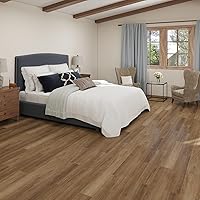 Vista 5 de Mysflosy Tablón de Suelo de Vinilo Autoadhesivo, Paquete de 36 - 6 x 36 pulgadas, Suelo Impermeable de Grano de Madera Natural Despegar y Pegar