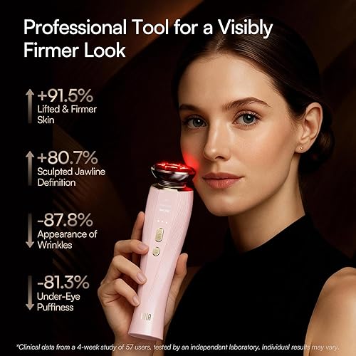 INIA 3-in-1 Red Light Therapy for Face and Neck Beauty — top-down angle highlighting key features