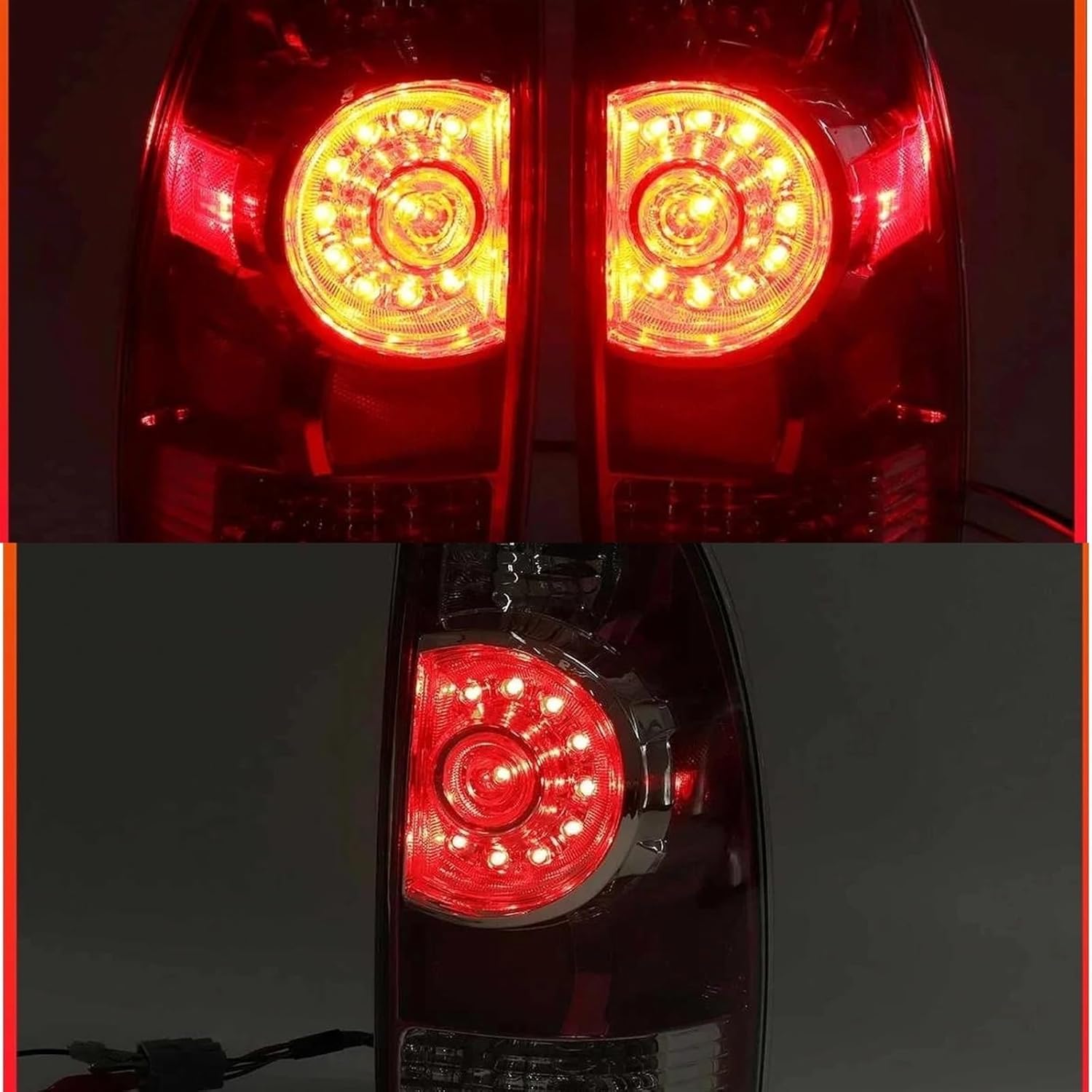 Car Rear Lights Upgrade LED Rear Brake Lamp Tail Light for Toyota Tacoma Pickup 2005-2015 Car Turn Signal Light Warning Lights 8156004160 8155004150(Right)