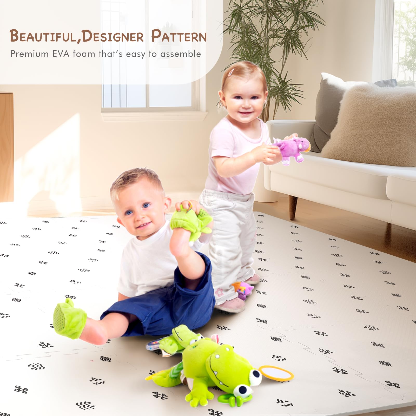 Amazon.com: Extra Large Baby Play Mat - 4FT x 6FT Non-Toxic