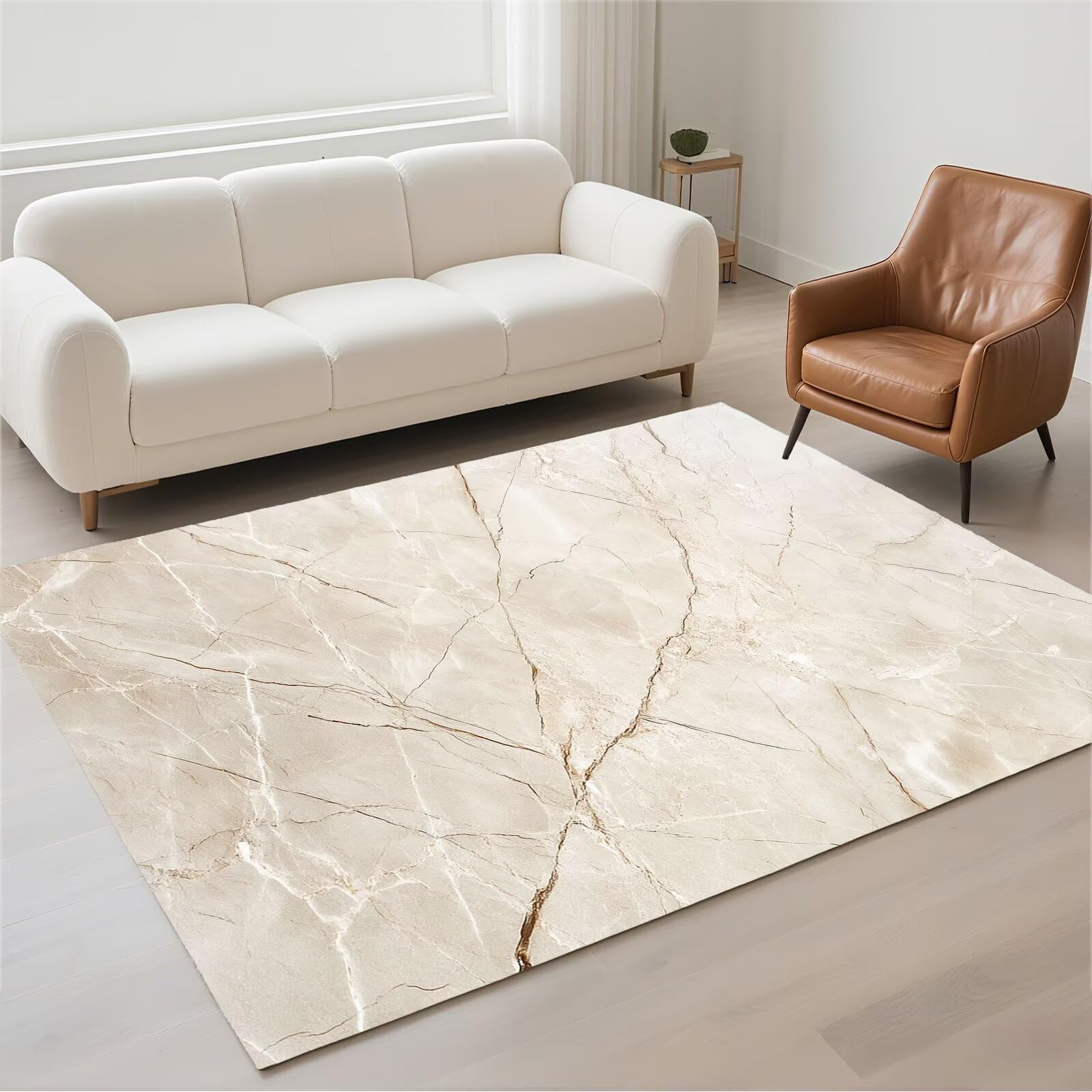Tapis salon imperméable lavable 70x140cm résistant aux taches pour couloir