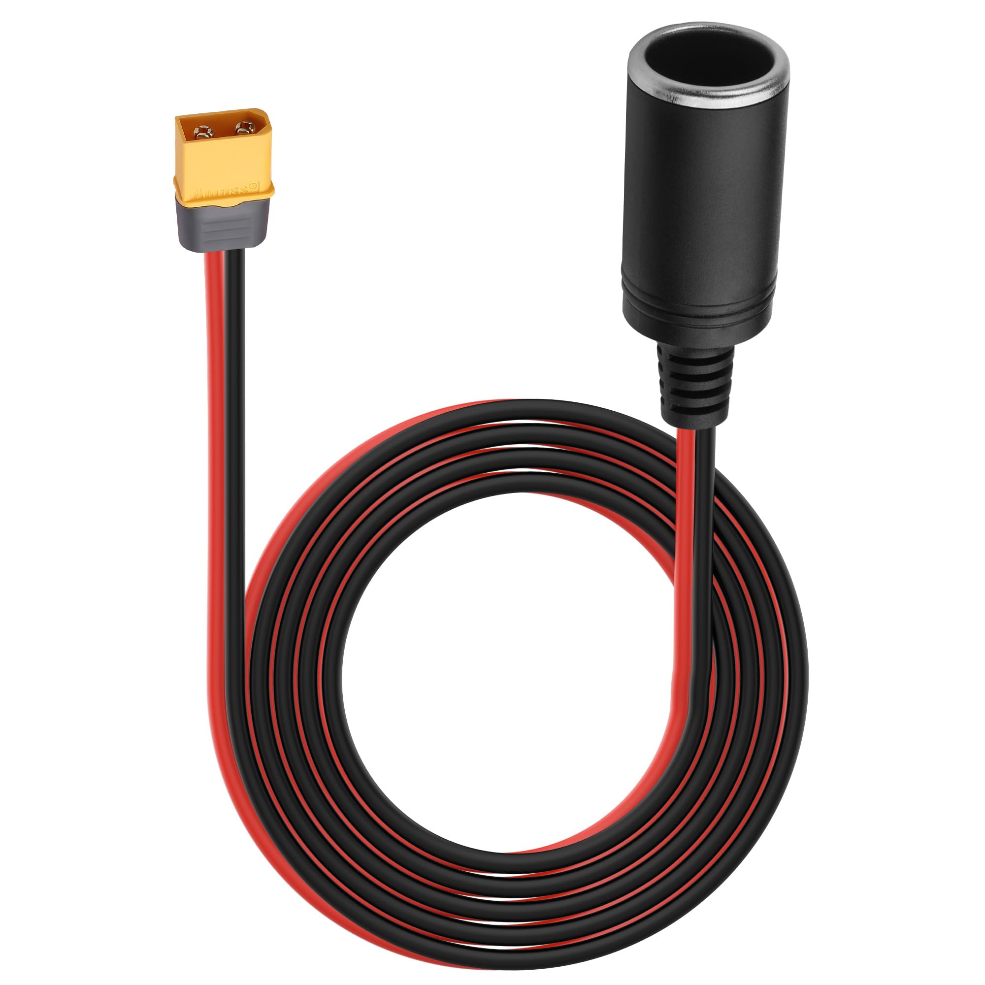 Adaptador XT60 Macho a Hembra para Encendedor, Cable 14 AWG para Moto/Barco/Autocaravana/Solar, 1,5 m