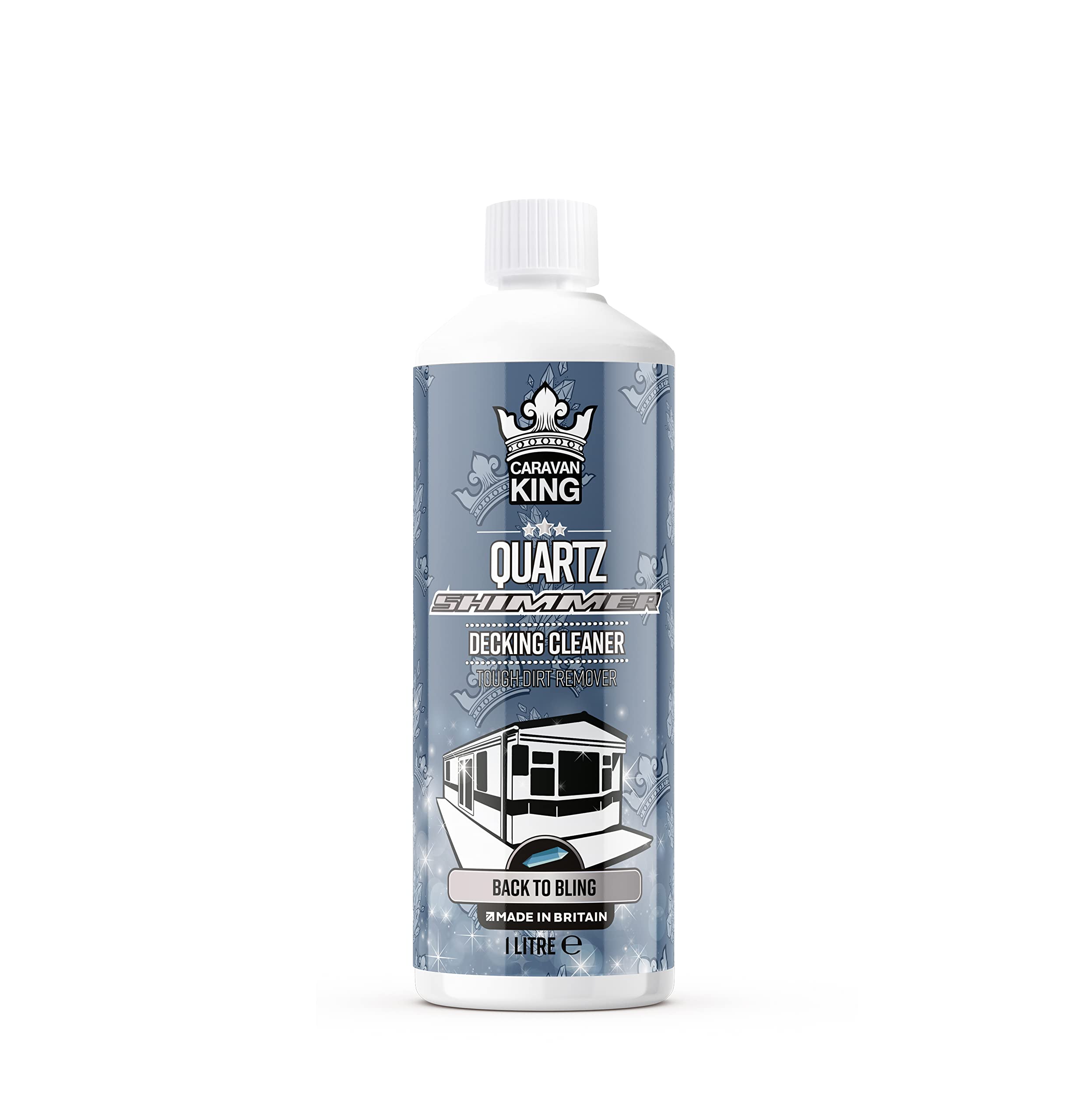 Caravan King - Heavy-Duty Deck Cleaner - Algae & Mould Remover for Wood & Composite Surfaces, Ideal for Decks & Patios, Safe 1L Formula, Fast-Acting, Easy Application