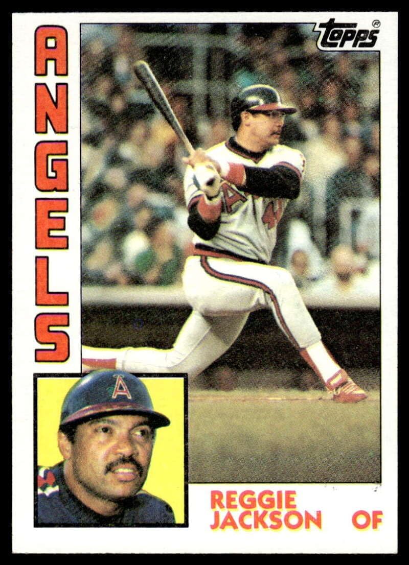 1984 Topps #100 Reggie Jackson NM-MT California Angels Baseball Thumbnail