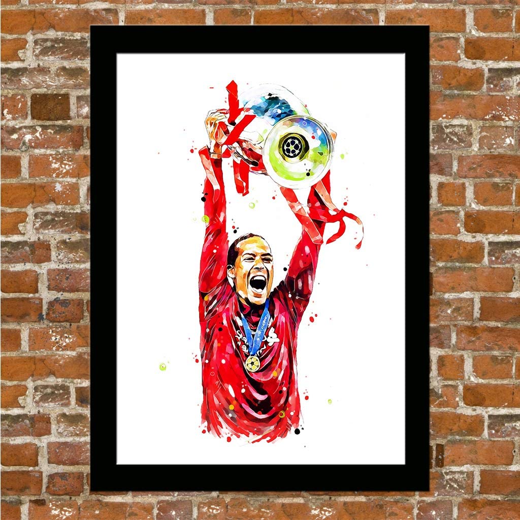 Virgil Van Dijk Poster | Liverpool FC | Football Art | Premium - Foto 4