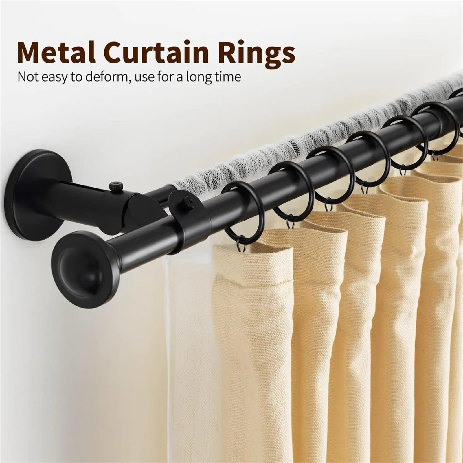 Duschvorhangringe Metall-Vorhangringe, Clip, Gardinenaufhänger, Haken for Aufhängen von Hüten, Fotos, Zuhause, Schlafzimmer, Badezimmer, dekorativ(Red Bronze-25mm,30pcs)