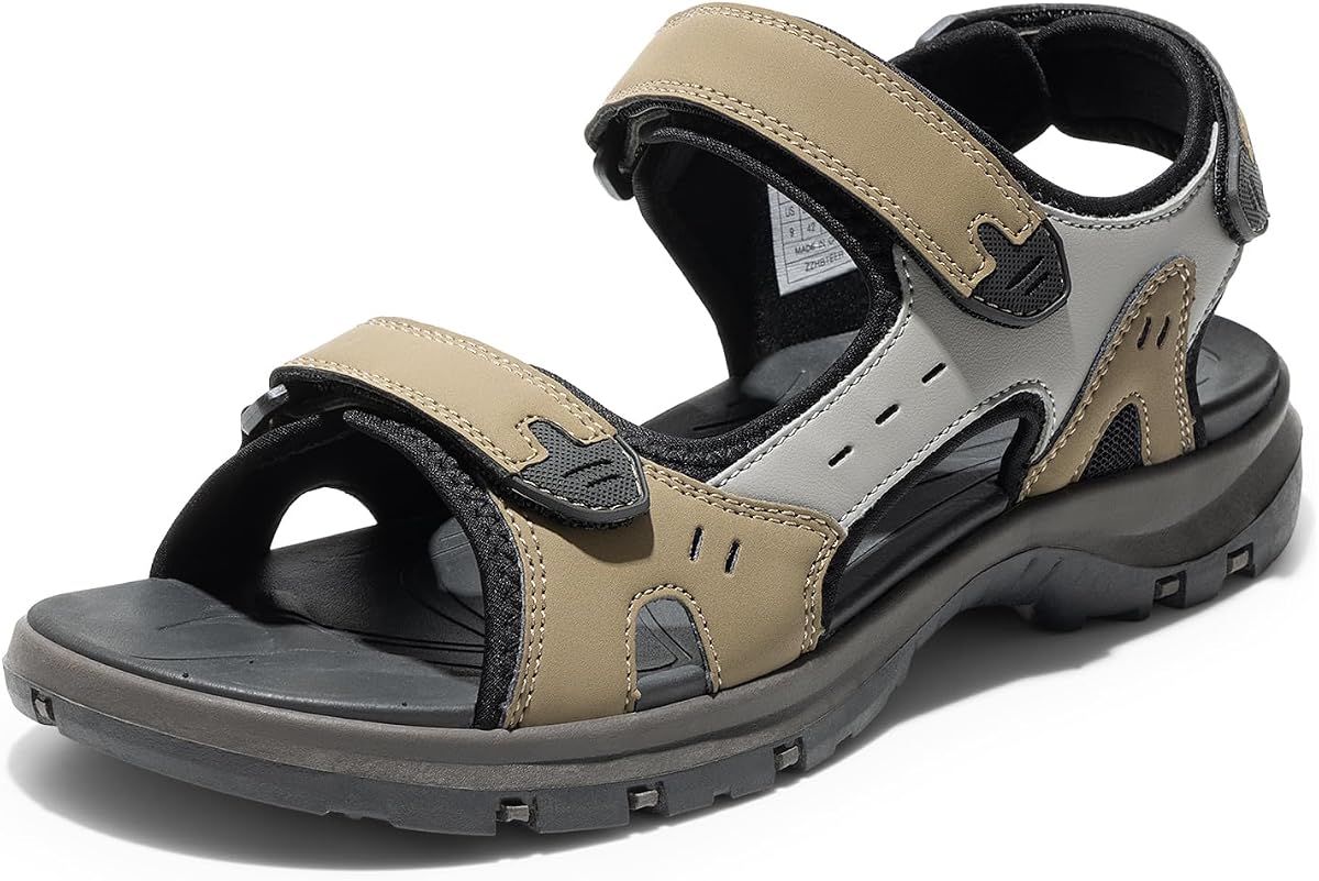 DREAM PAIRS Men's Hiking Beach Summer Water Sandals | Arch Support Walking Sandals Sport Outdoor Athletic Comfortable Open toe Shoes