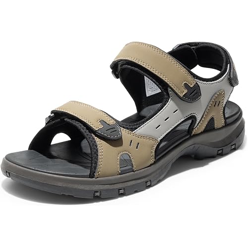 DREAM PAIRS Men's Arch Support Hiking Walking Sandals Sport Outdoor Athletic Comfortable Open toe Summer Beach Water Sandals For Men