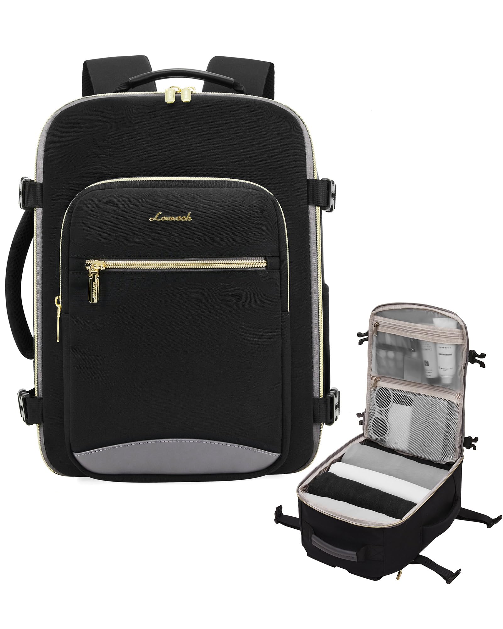 LOVEVOOK Ryanair Cabin Bags 40x30x20 Underseat Travel Bag Hand Luggage Backpack Carry-Ons Size for Ryan Air Airplanes Flight Travelling Rucksack Fit 14 Inch Laptop