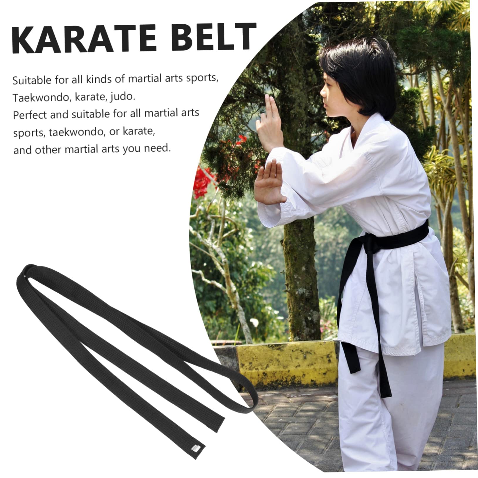 Toddmomy Karate Belt Taekwondo Belt Martial Arts Waistband Comfortable Training Equipment