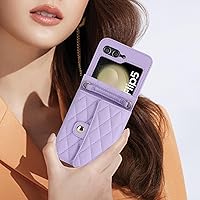 Vista 7 de LBYZCAE - Funda tipo cartera para Samsung Galaxy Z Flip 5, funda tipo cartera para Samsung Galaxy Z Flip 5 Leater con bloqueo RFID, ranuras