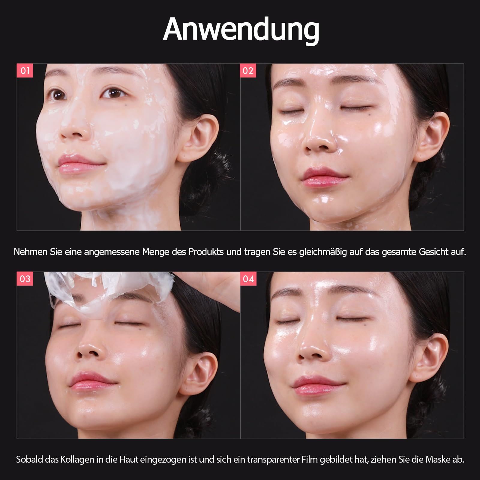 TOSOWOONG Real Collagen Fit, Hydrolyzed Collagen Wrapping Mask, Peel Off Facial Mask, Supports Elasticity, Hydrating, Glow, Glass Skin, Face Moisturizer, Self Care, Korean Skin Care, 50ml, 1.69 fl. Oz