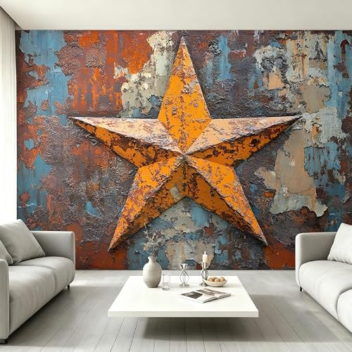 YFIOYI Star Peel and Stick Wallpaper, Industrial Murals