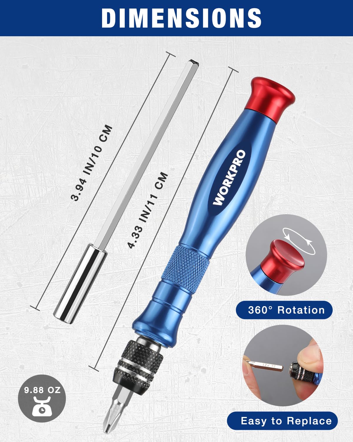 WORKPRO Precision Screwdriver Sets, 44-in-1 Multi-Bit Manual Screwdriver Set - Image 3