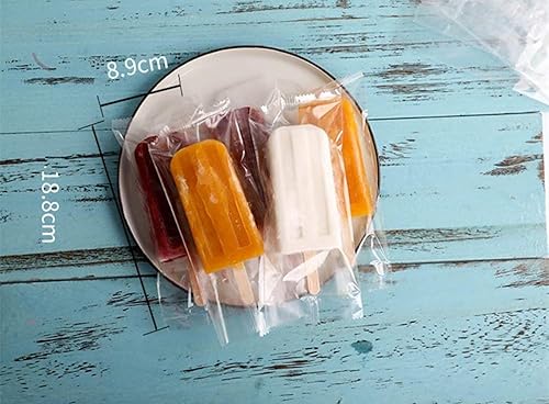 Miniatura 3 de Bolsas de plástico transparentes para paletas de hielocaramelo de grado alimenticio, envases de embalaje de sellado en caliente de 4.7 x 7.5