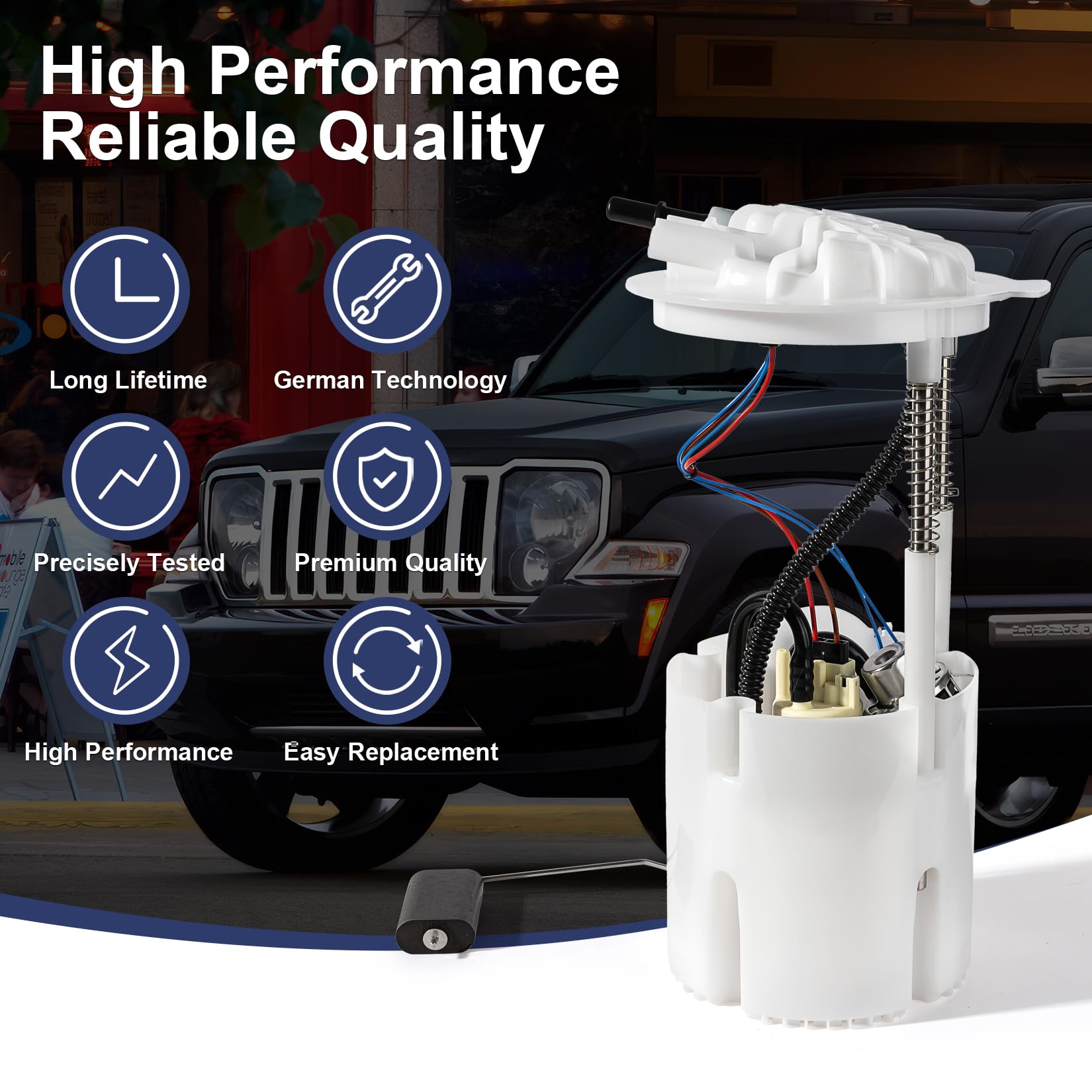 1QT ELECTRIC FUEL PUMP MOUDLE FOR DODGE NITRO JEEP LIBERTY 2007 2008-12 V6- 3.7L