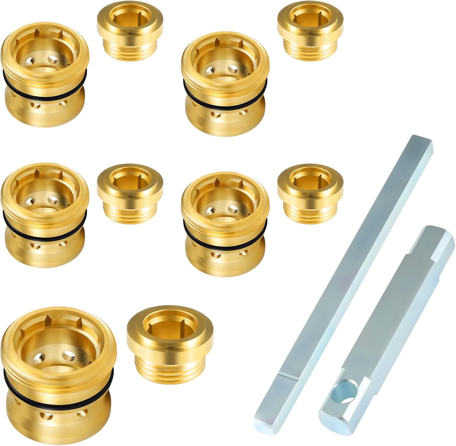 5 Sets TA-4 Hot and Cold Seats,Compatible with Symmons Temptrol Rebuild Kit, for Symmons Shower Valve, with T-35 A/B Tool Repair