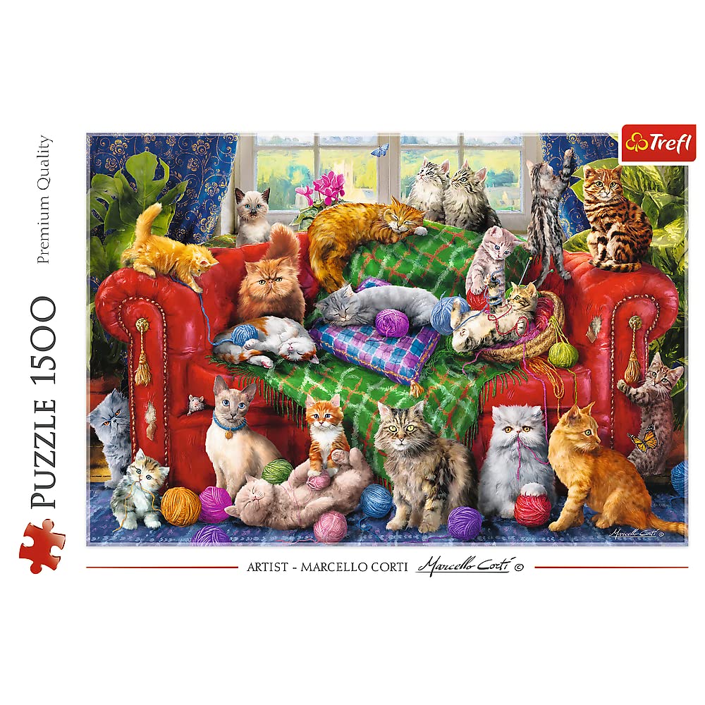 Trefl Puzzle 1500 pezzi - Leone Ritratto - Giochi Puzzle