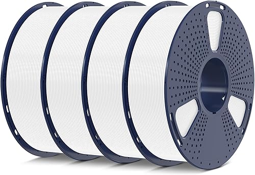 Vista 155 de SUNLU - Filamento PLA de seda de 1.75 mm, filamento brillante para impresora 3D, precisión dimensional +/- 0.02 mm, 1 kg, 330 metros, plata sedosa