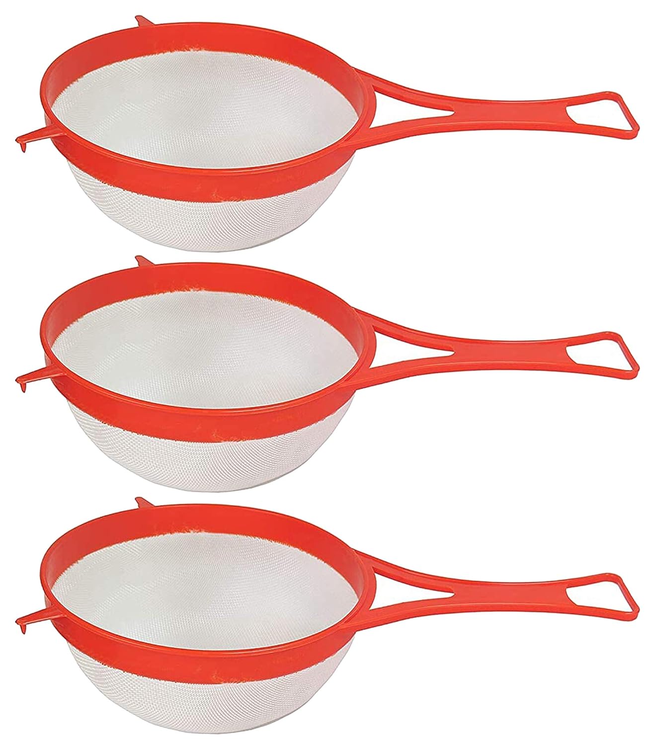 Kuber Industries Plastic Soup & Juice Strainer/Liquid Filter15 (Set of