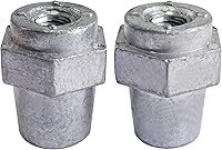 Vista 2 de Adaptador de poste terminal de batería hembra rosca de 516"-18 Ampper, postes de carga de terminal de batería para extensión de perno de 516"-18