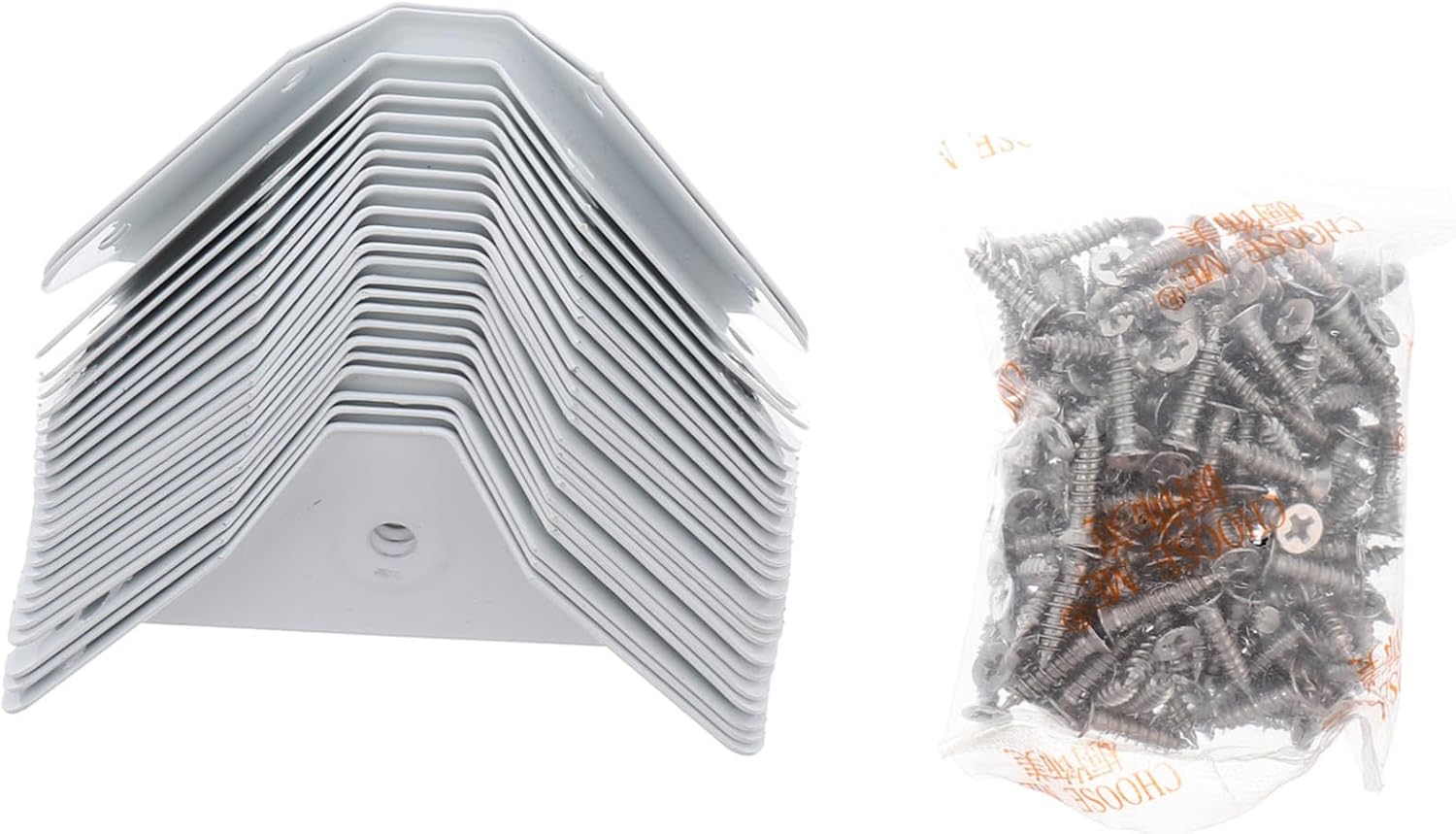 24pcs Corner Shelf Bracket Fasteners Joint Support White Corner Brace for Home Decor Strong Load-Bearing Easy to Install for Shelves Plants