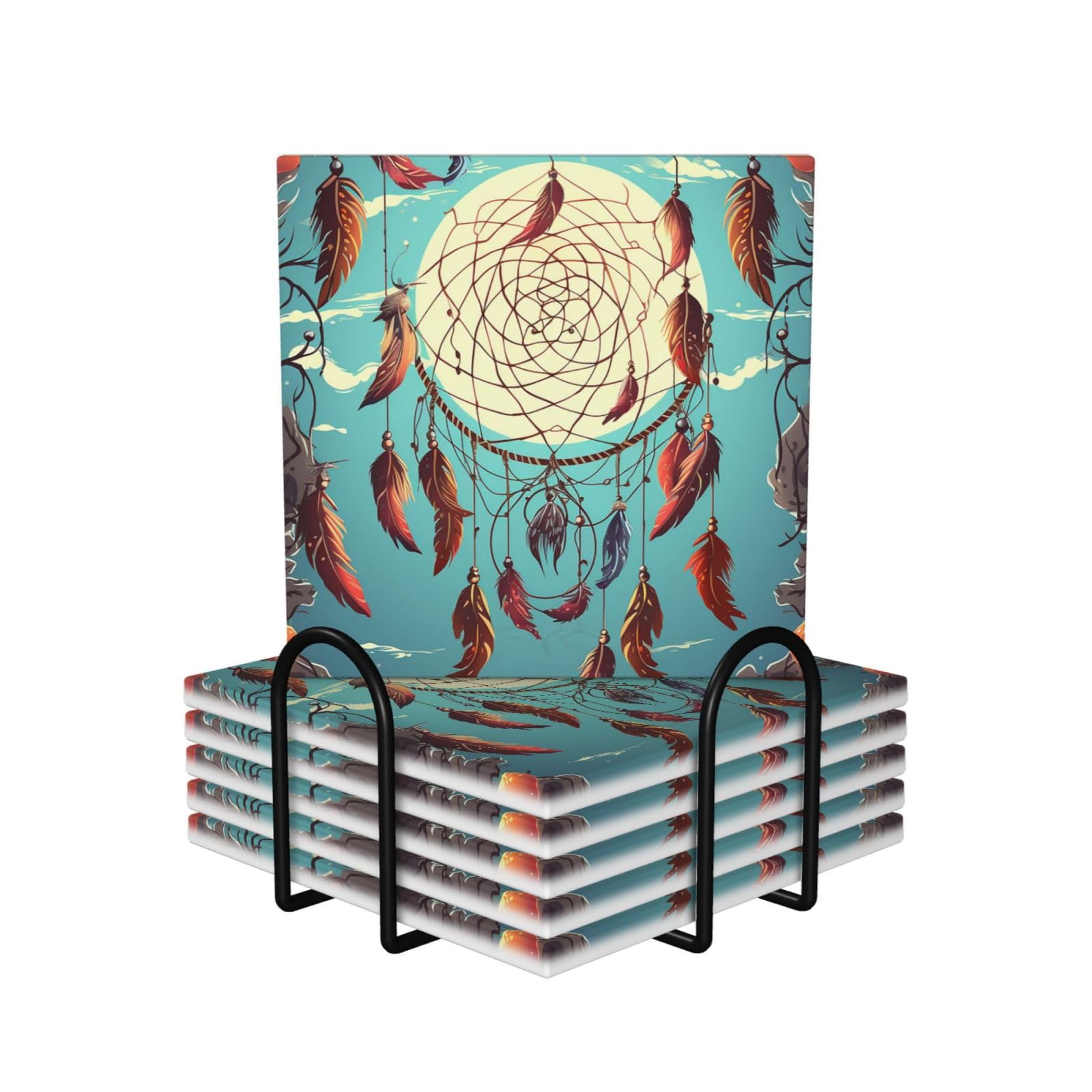 Dessous de verre en céramique Catch Dream Net, l'idée cadeau idéale pour la maison