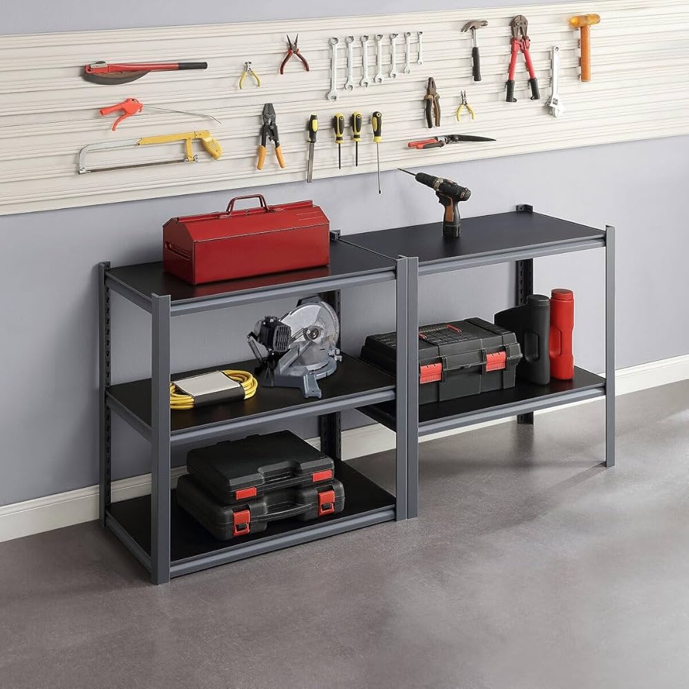 Amazon｜ゴリララック スチール製 5段収納 幅82cm x 奥行41cm x