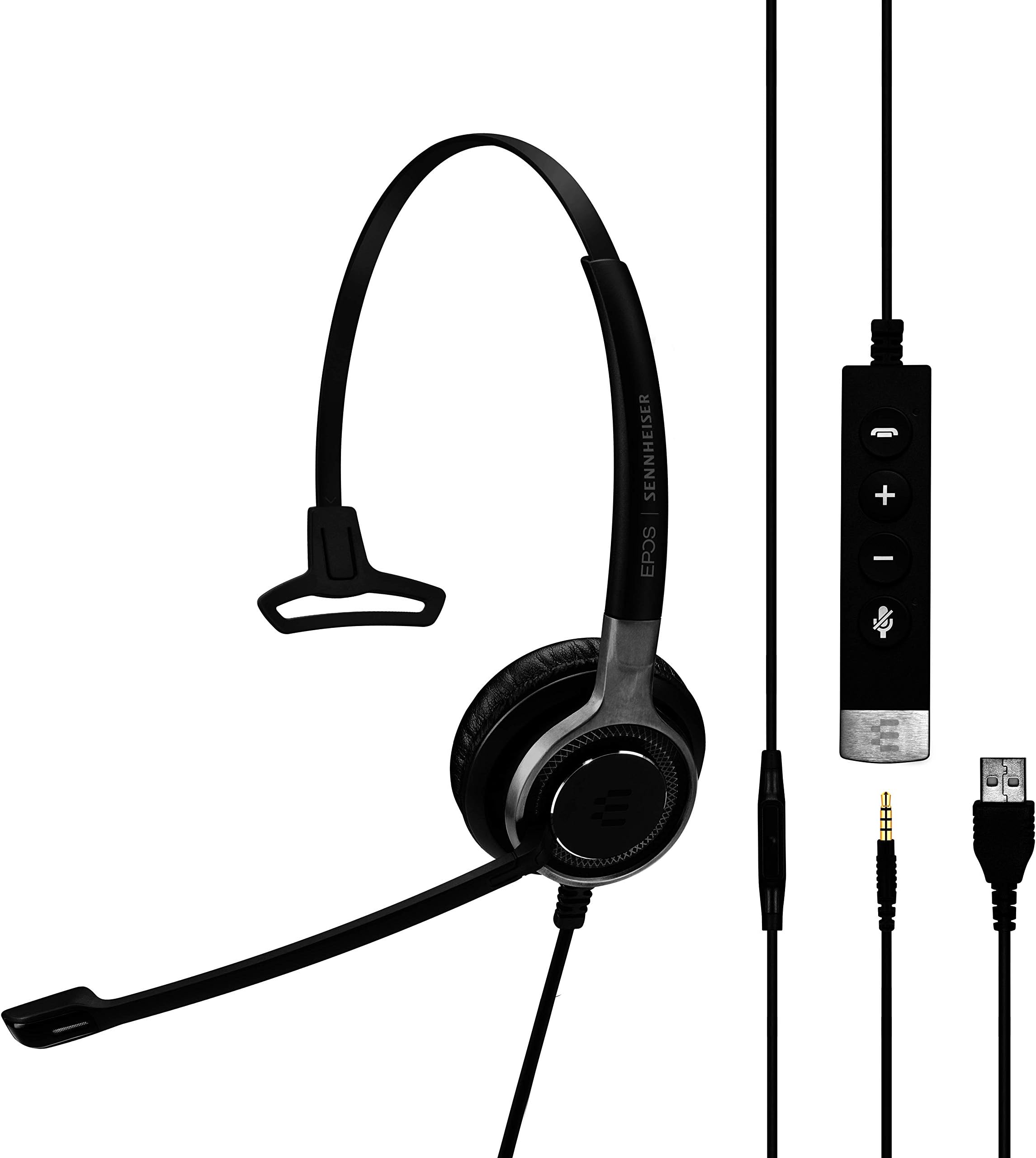 SC 635 USB (507254) - Single-Sided Business Headset | UC Optimized and Skype for Business Certified | For Mobile Phone, Tablet, Softphone, and PC (Black)