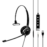 Sennheiser SC 635 USB (507254) - Single-Sided Business Headset | UC Optimized and Skype for Business Certified | For Mobile Phone, Tablet, Softphone, and PC (Black)