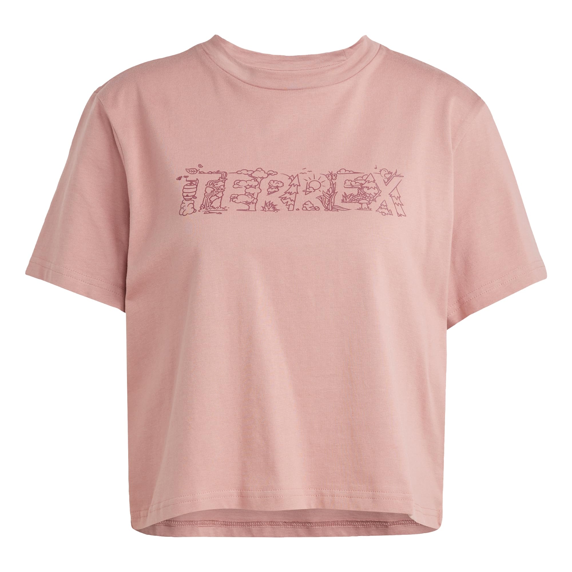 adidas Women's Terrex Graphic T-Shirt, Warm Clay, L