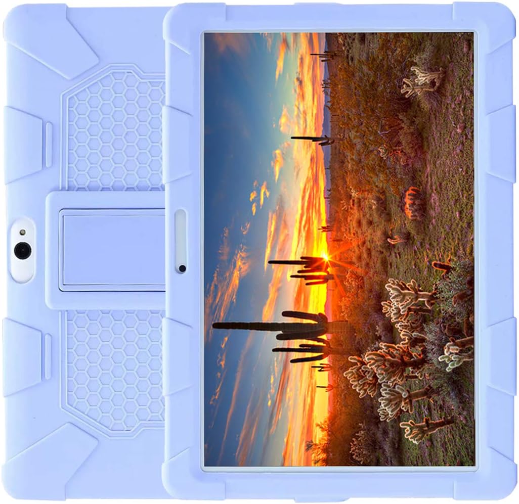 10 Inch Silicone Case for Dragon Touch Notepad K10/Max10/Max10 Plus/FLYINGTECH 10/Lectrus 10/Hoozo 10.1/ZONKO K105 Z105/Victbing 10.1/MEIZE K105/ANTEMPER 10/WECOOL 10/AOYODKG P6/YIERA 10,Purple