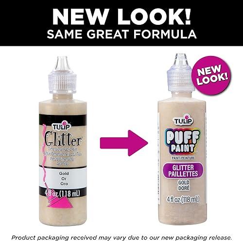 Miniatura 15 de Tulip pintura en relieve para tela 4 onzas Morado brillante