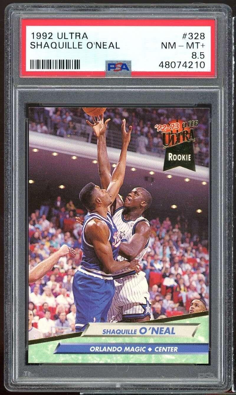Shaquille O'Neal Rookie Card 1992-93 Ultra #328 PSA 8.5 - Basketball Slabbed Rookie Cards