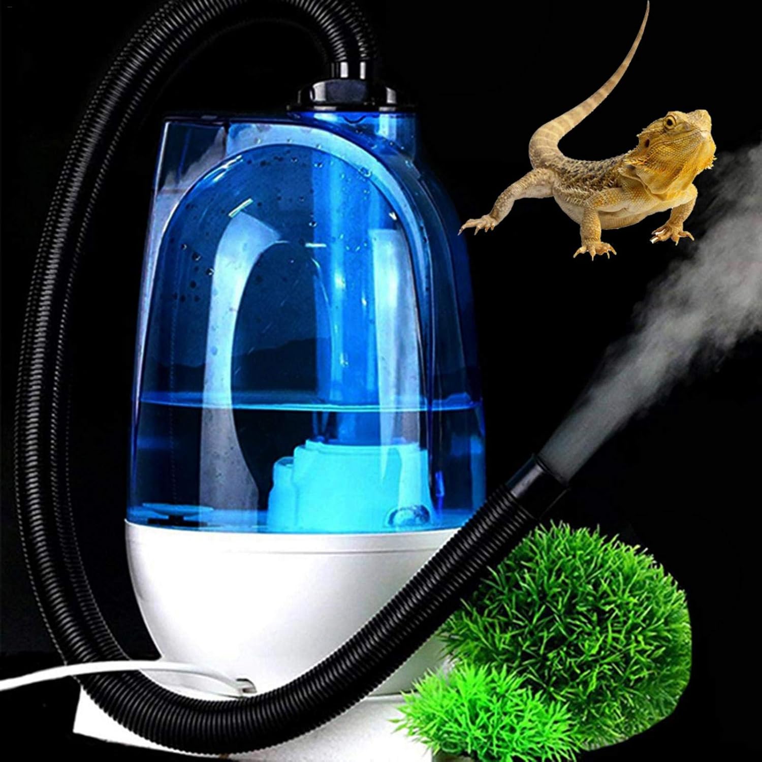Hellycuche Pet Humidifier Reptile Fogger Atomizer Tortoise Lizard
