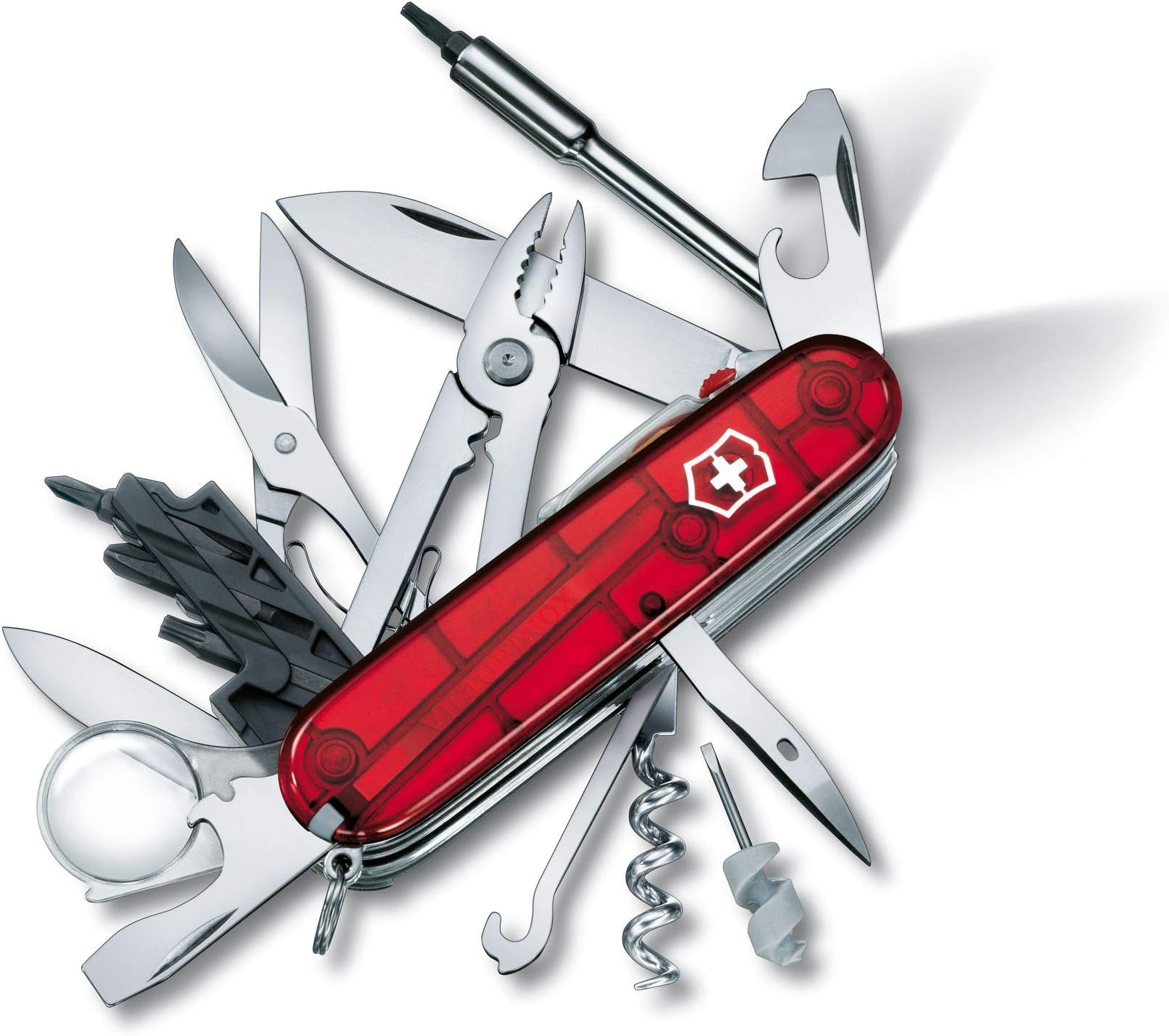 Victorinox Swiss Army Cybertool Medium Pocket Knife Ruby Red 91 mm