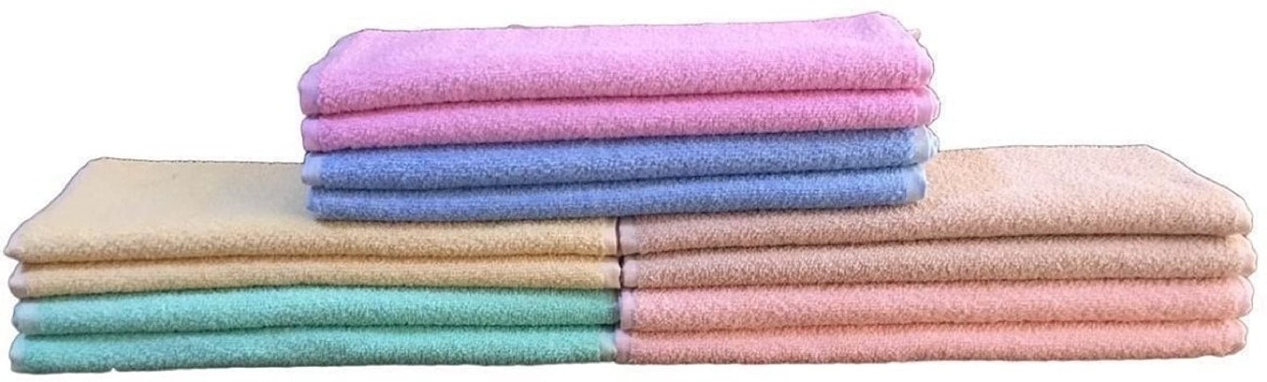 Neekshaa 100% Cotton, Soft and Super Absorbent, Antibacterial face Towel Set, 200 GSM, Size- 12 * 18 inch (Multicolor)- Pack of 12-image-9