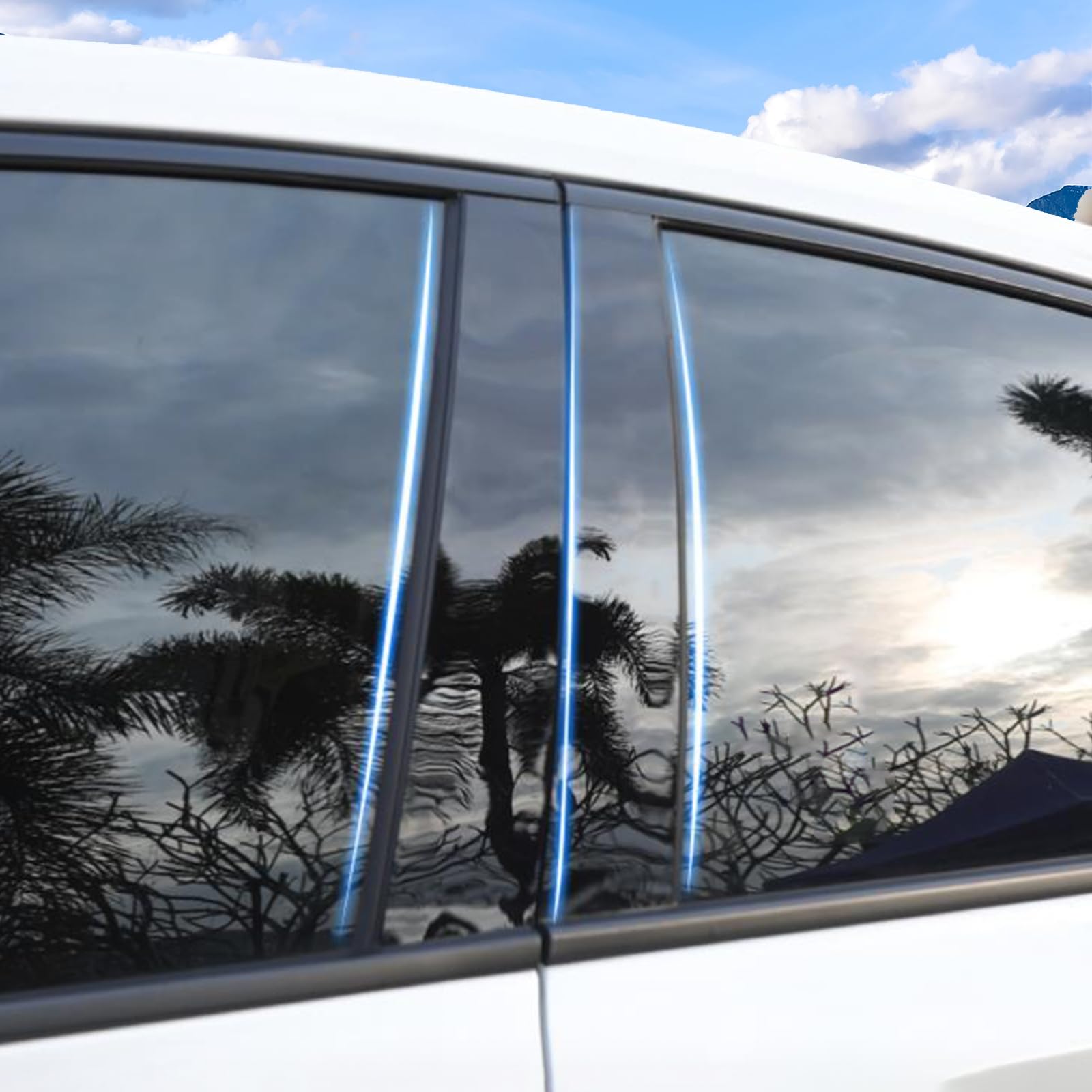 BoxCheer Door Window Pillar Accessories Fit for BMW X5 E70 2007 2008 2009 2010 2011 2012 2013 Car Door Pillar Trim Strip Cover,B/C-Pillar Trim