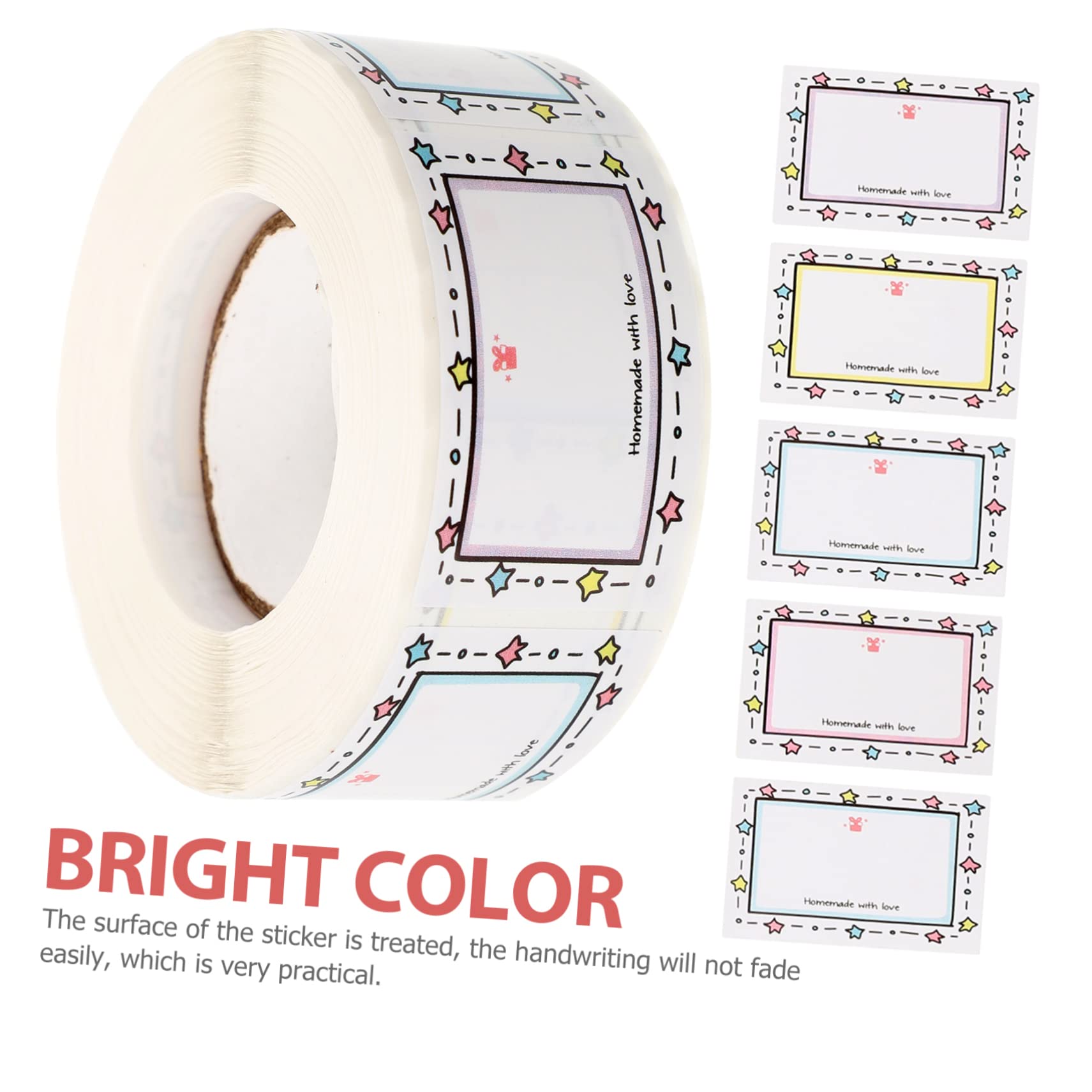 NUOBESTY 1500fogli Etichette Adesive Impermeabili e Resistenti All Per Bottiglie Stickers Scrivibili Per Organizzazione e Adatte Per e Stoccaggio