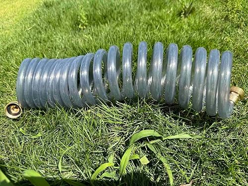 Miniatura 8 de SANFU Manguera de agua de jardín EVA Recoil de 38 pulgadas de diámetro interior x 15 pies de alta calidad con accesorios de latón de 34 pulgadas