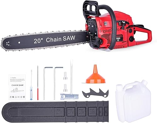 Tronçonneuse à essence 58 cm³, tronçonneuse électrique de 50 cm,