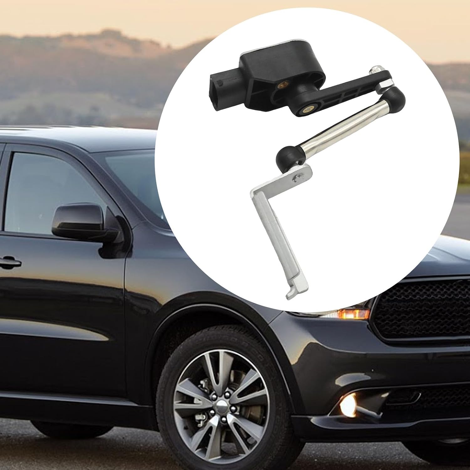 Saihisday 56038913AA Air Suspension Ride Height Level Sensor, Replacement for Dodge Durango, Replacement for Jeep Grand Cherokee 2011-2015, Replaces 68164814AA 68164814AB