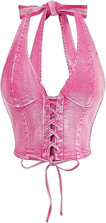 Diesel Denim Halter Top in Blue