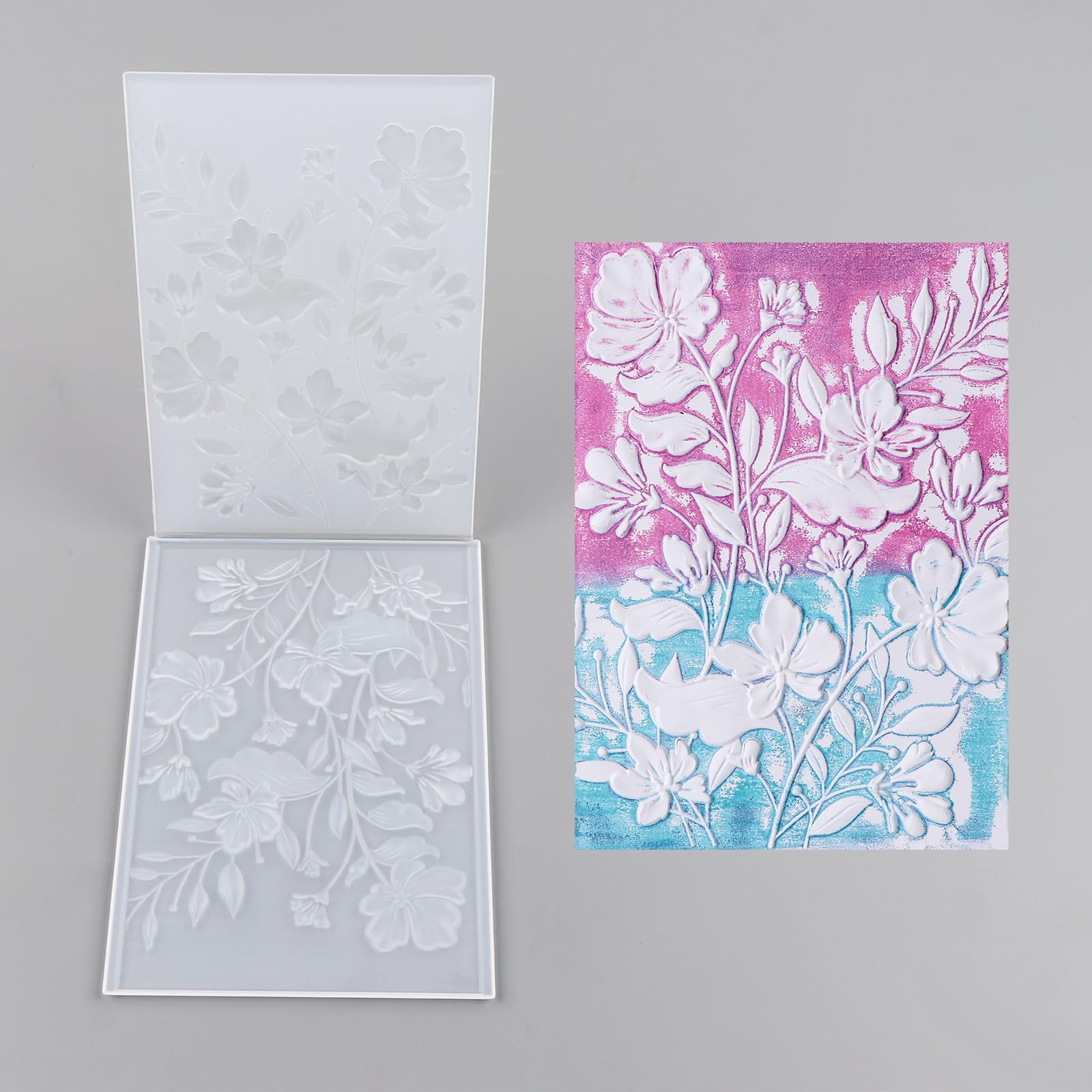 Dandelion Embossing Folders For Card Making - Plastic Templates For DIY Crafts