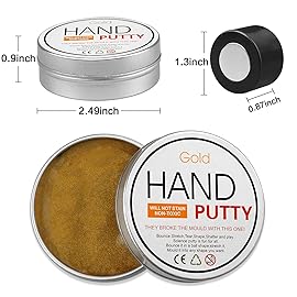 JOYPRO Magnetic Slime Putty, Magnetic Space Putty Slime with Upgraded Magnet Toys for Kids Adults, Fidget Toy Stress Reliever Puddy for Christmas Birthday Gifts Stocking Stuffers (2 Pack, Gold&Silver)