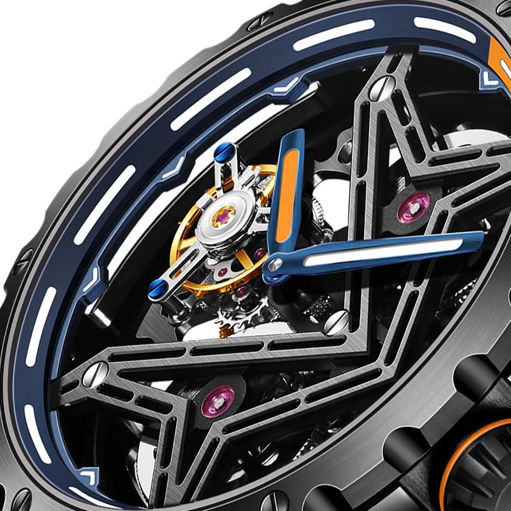 OLEVS Watch for Men Waterproof Mechanical LuminousTourbillon