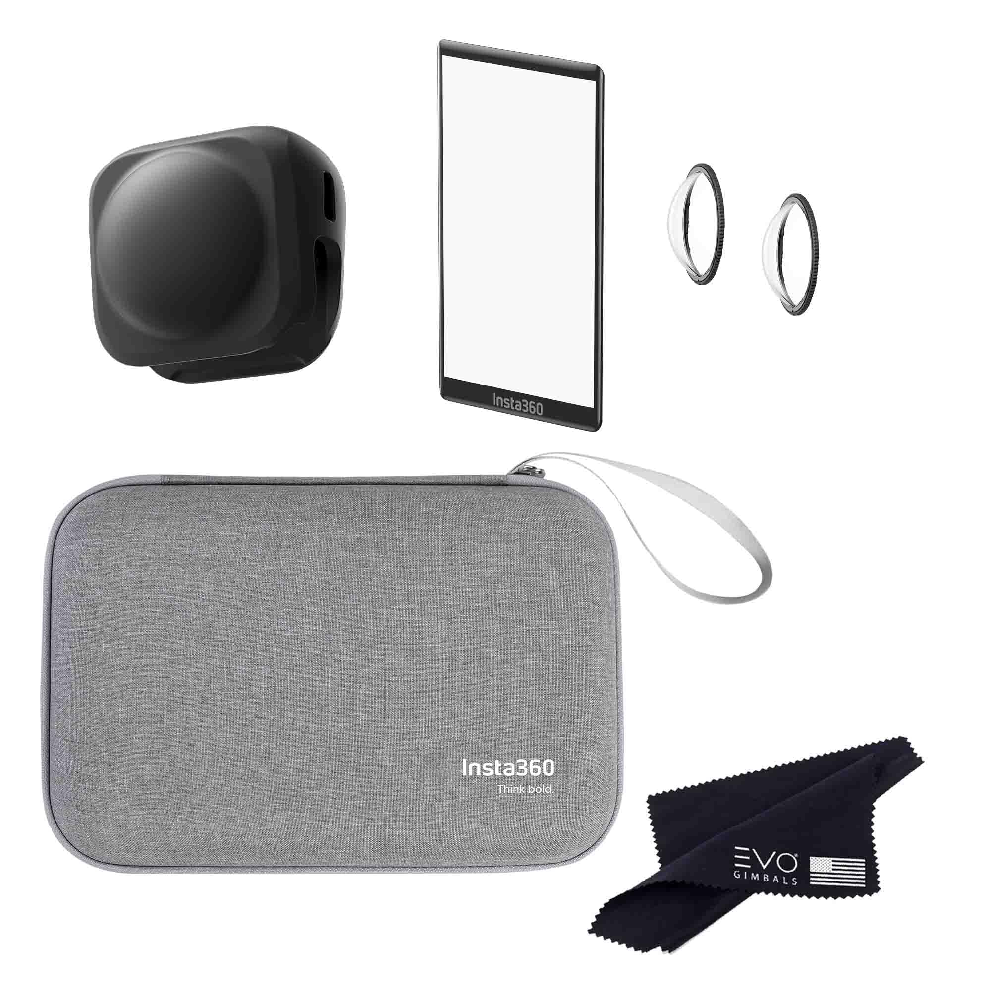 Insta360 X4 Carry Case, Lens Guard, Screen Protector & Lens Cap Bundle (3 Items)